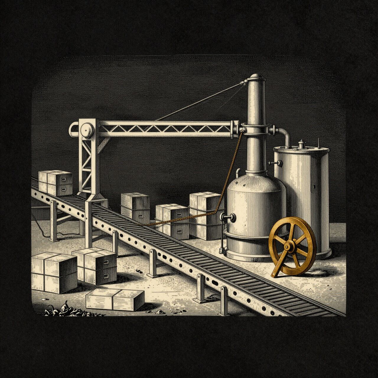 Engraved operational company instrument